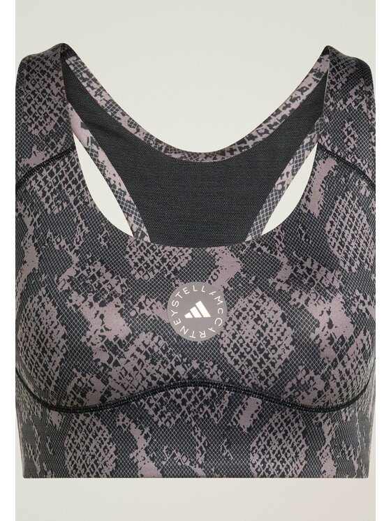adidas by Stella McCartney adidas by Stella McCartney Biustonosz sportowy By Stella McCartney Power Impact Training Bra Medium Support Brązowy