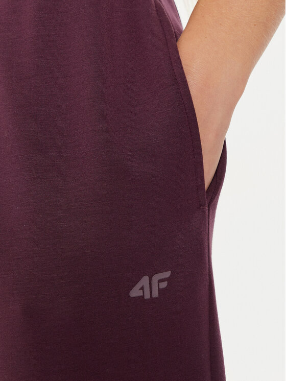 4F 4F Sportinės kelnės 4FWAW24TTROF0840 Violetinė Loose Fit