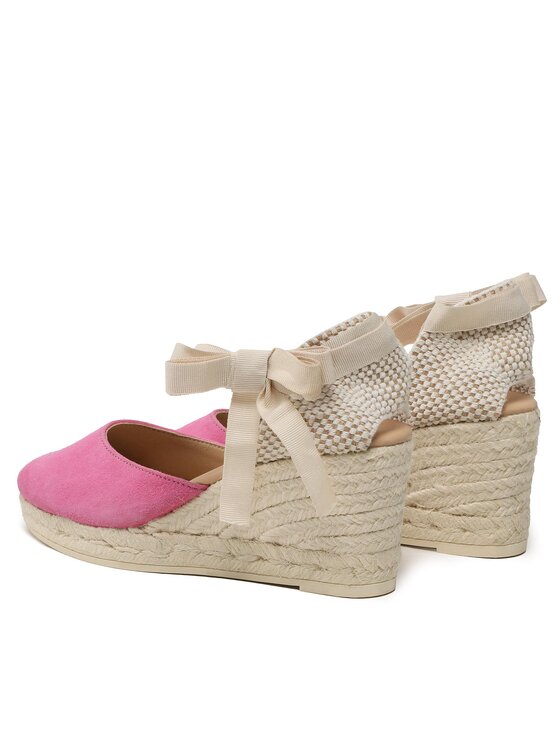 Manebi Manebi Espadrilles Low Wedge Espadrilles R 1.0 WL Rosa