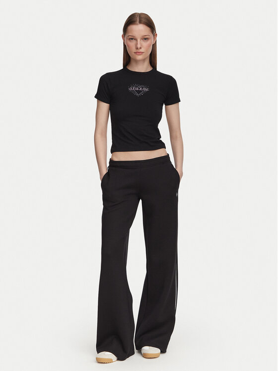 Guess Jeans Guess Jeans Majica W6YI05 K3640 Črna Slim Fit