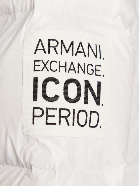 Armani Exchange Armani Exchange Kurtka puchowa 8NYK50 YNYNZ 1100 Biały Regular Fit