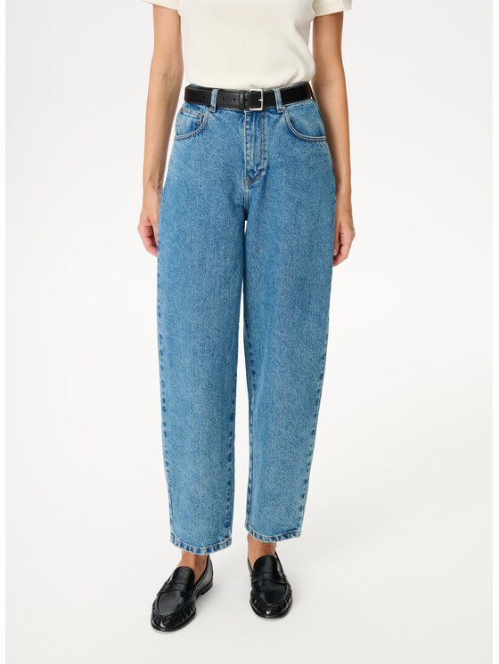 LEBRAND LEBRAND Jeansy Silo Niebieski Baggy Fit