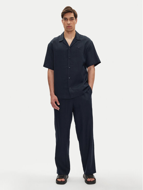 Emporio Armani Emporio Armani Koszula EM000593 AF12356 UB102 Granatowy Regular Fit