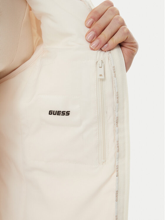 Guess Guess Μπουφάν μεταβατικό V4YL04 WF3X0 Εκρού Regular Fit