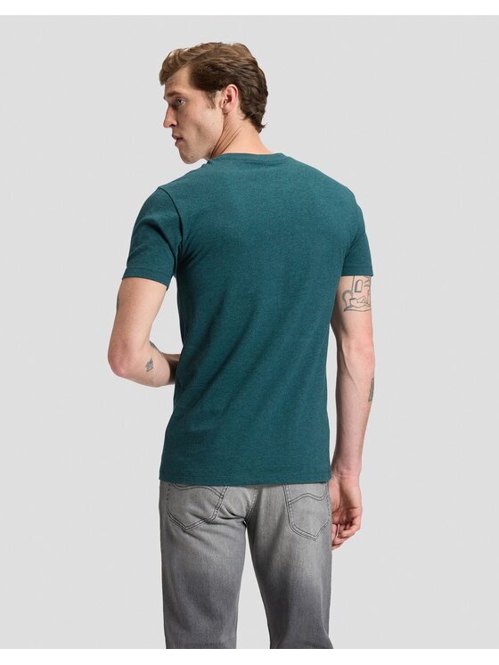 Lee Lee T-Shirt ULTIMATE POCKET TEE Zielony Slim Fit