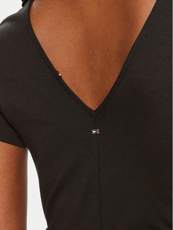Tommy Hilfiger Tommy Hilfiger Vsakodnevna obleka Utility WW0WW42578 Črna Regular Fit
