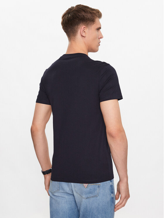 Guess Guess Tričko M2YI71 I3Z14 Tmavomodrá Slim Fit