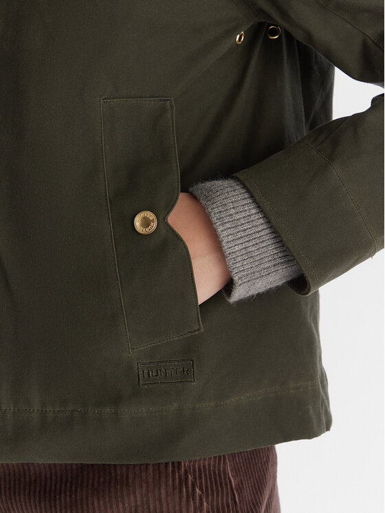 Hunter Hunter Μπουφάν μεταβατικό Leith HARW0065251 Πράσινο Oversize