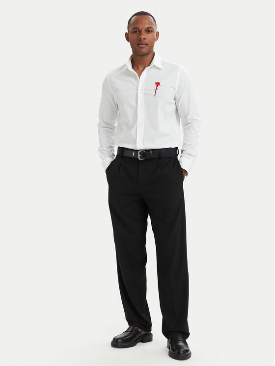 HUGO HUGO Srajca Emero 50566268 Bela Relaxed Fit