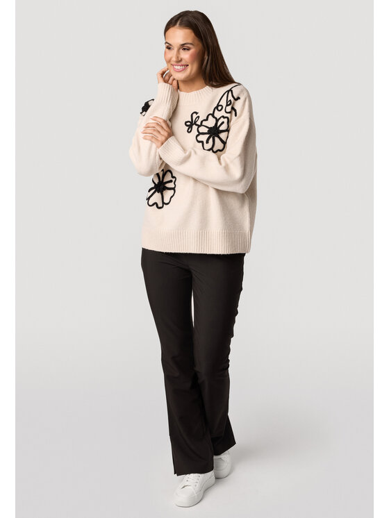 QUIOSQUE QUIOSQUE Sweter Quiosque 6VS012102 Beżowy Regular Fit