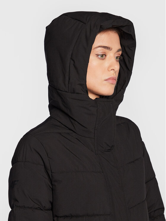 4F 4F Demisezoninė striukė H4Z22-KUDP012 Juoda Regular Fit