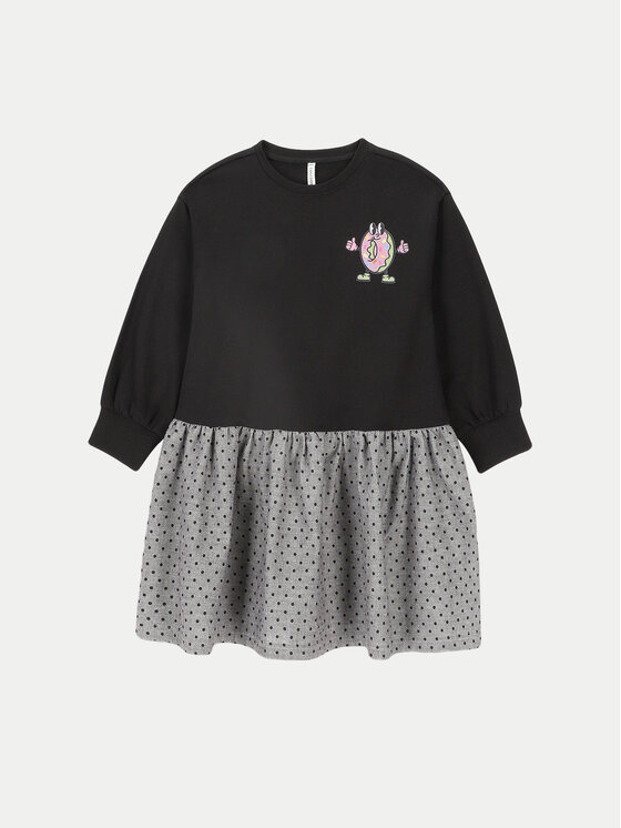 Coccodrillo Coccodrillo Трикотажна сукня ZC4129101CGK Чорний Regular Fit