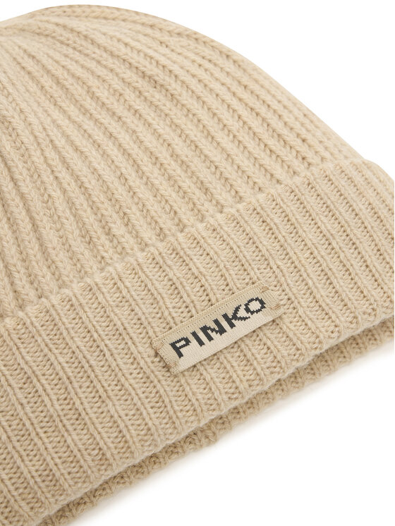 PINKO Pinko Cepure Lambkin Cuffia AI 24-25 BLK01 104489 A1CH Bēšs