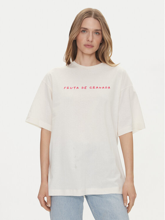 Vero Moda Vero Moda T-Shirt Taz Hailey 10337839 Biały Regular Fit