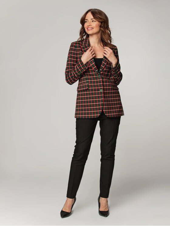 Willsoor Willsoor Marynarka 67410 Czerwony Regular Fit