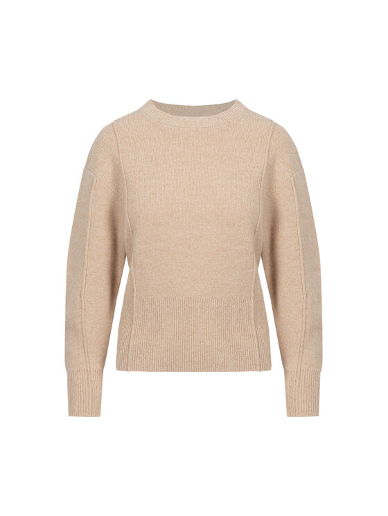 Deni Cler Milano Deni Cler Milano Sweter T-DC-S462-F5-90-72-1 Beżowy Regular Fit