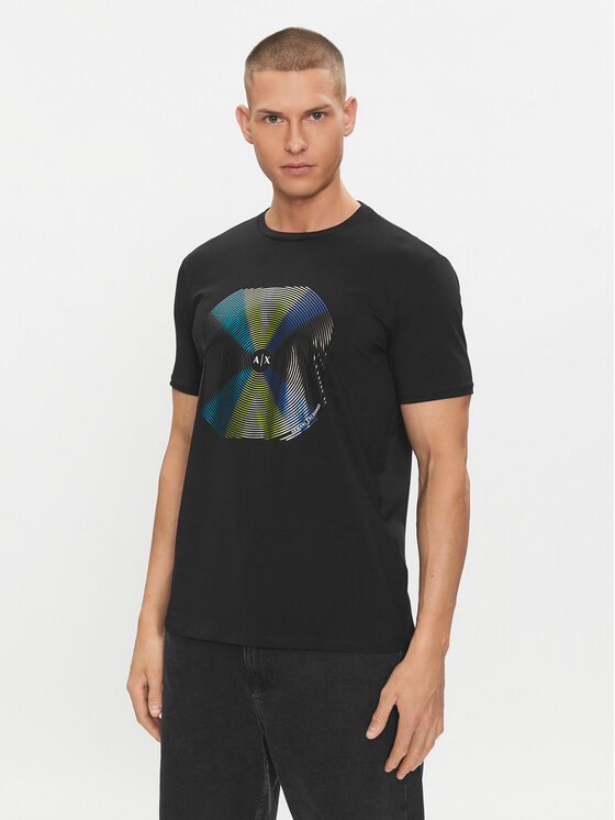 Armani Exchange Armani Exchange Tričko 3DZTJK ZJE6Z 1200 Čierna Regular Fit