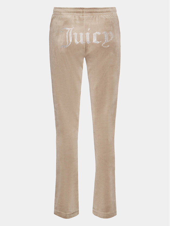 Juicy Couture Juicy Couture Долнище анцуг Tina JCAPW045 Бежов Regular Fit