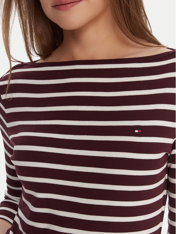 Tommy Hilfiger Tommy Hilfiger Blúzka WW0WW40589 Bordová Regular Fit