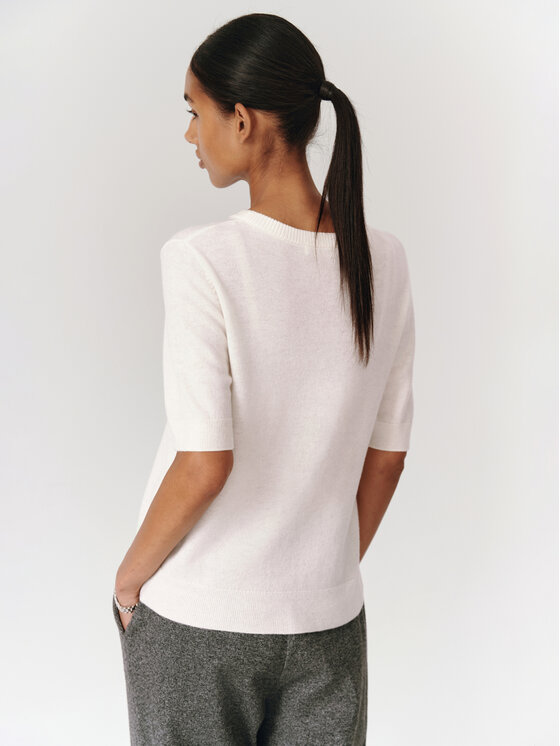 TATUUM TATUUM Sweter MERIO Kremowy Classic Fit