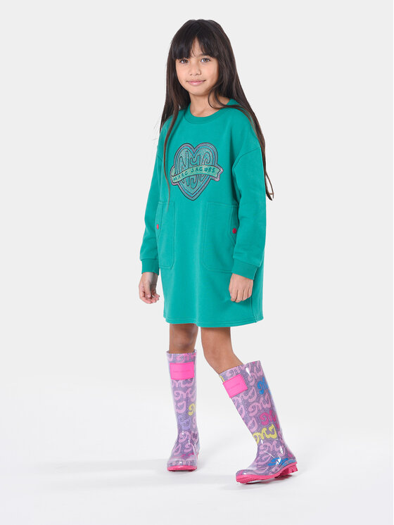 Marc Jacobs Marc Jacobs Rochie de zi W12453 Verde Regular Fit