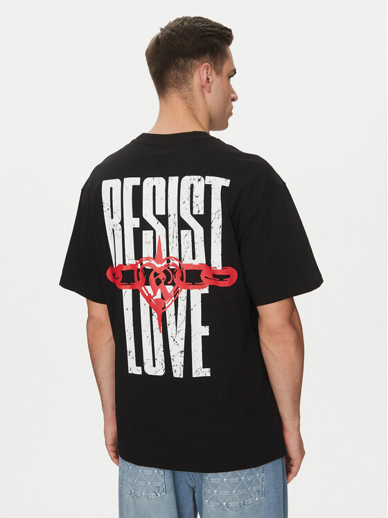 Karl Kani Karl Kani T-Shirt Resist Love 60300349 Černá Relaxed Fit