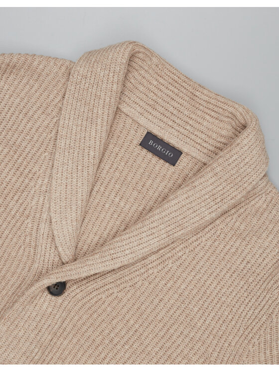 Borgio Borgio Sweter mugnano_vn Beżowy Classic Fit