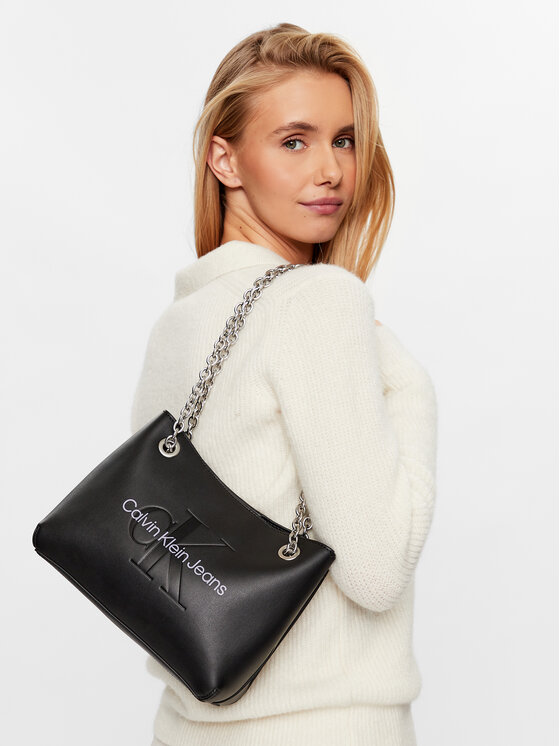 Calvin Klein Jeans Calvin Klein Jeans Handtasche Sculpted 24 Mono K60K607831 Schwarz