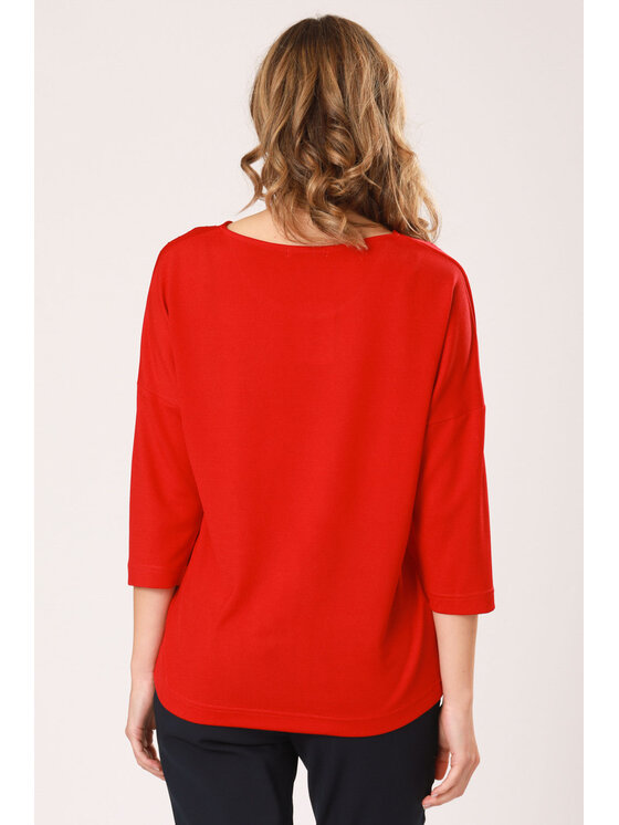 QUIOSQUE QUIOSQUE Blúzka JETY BLOUSE Červená Regular Fit