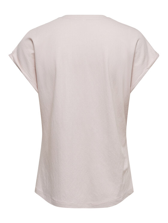 ONLY ONLY T-Shirt Jany 15372108 Ανοιχτό ροζ Regular Fit