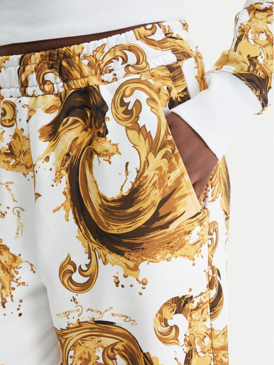 Versace Jeans Couture Versace Jeans Couture Sportinės kelnės 80HAA320 FS196 Balta Regular Fit