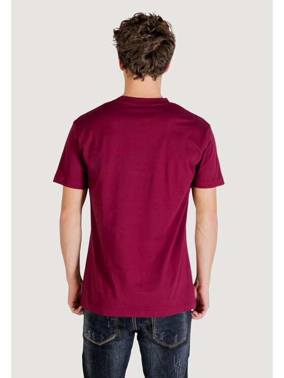 The Bomber The Bomber T-shirt Logo Bordeaux Shirt Fit