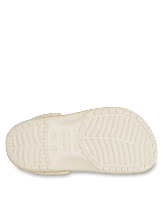 Crocs Crocs Šlepetės Classic Chunky Glitter Clog K 211939 Smėlio