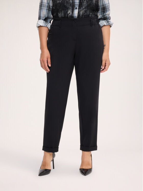 Fiorella Rubino Fiorella Rubino Pantaloni di tessuto P051T005376N033 Nero Regular Fit