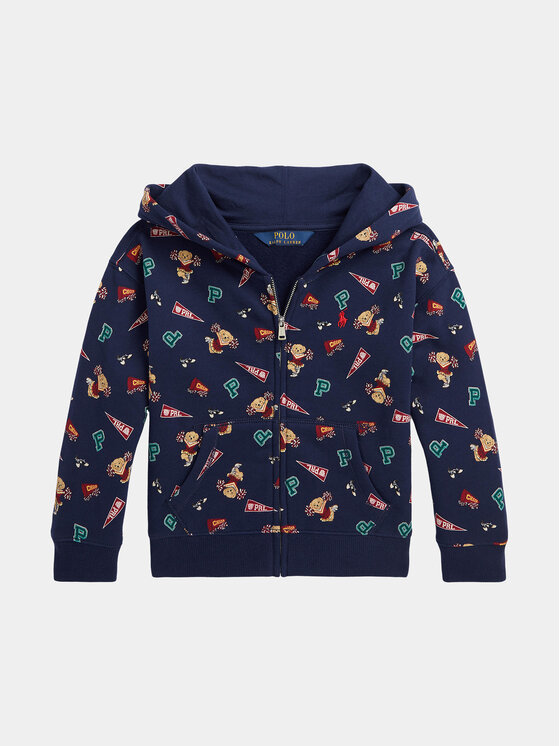 Polo Ralph Lauren Polo Ralph Lauren Суитшърт C Bear Fzbhd 312916851001 Тъмносин Regular Fit