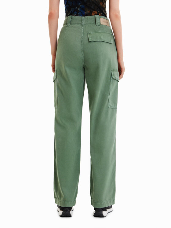 Desigual Desigual Stoffhose Sedal 23SWPN03 Grün Regular Fit