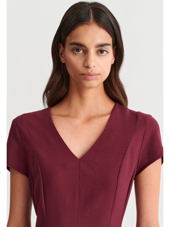 TATUUM TATUUM Sukienka codzienna NORIKAE Czerwony Flare Fit