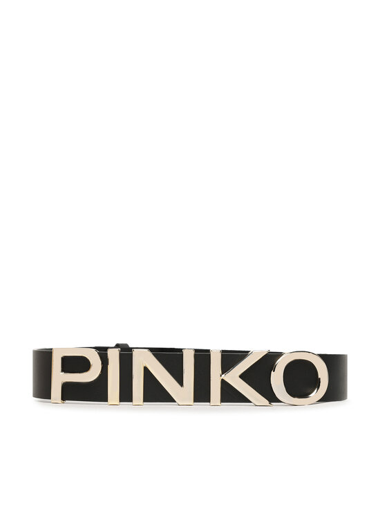 PINKO Pinko Dámsky opasok Love Letter H4 102135 A1A8 Čierna