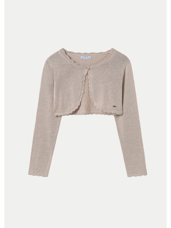 Mayoral Mayoral Bolerojäckchen 332 Beige Regular Fit