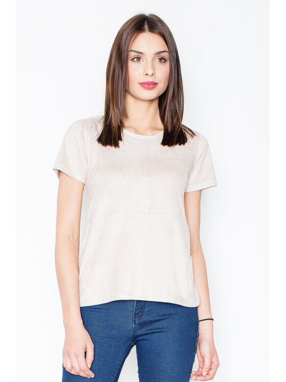 FIGL FIGLFIGL Blusa M458 Beige Regular Fit