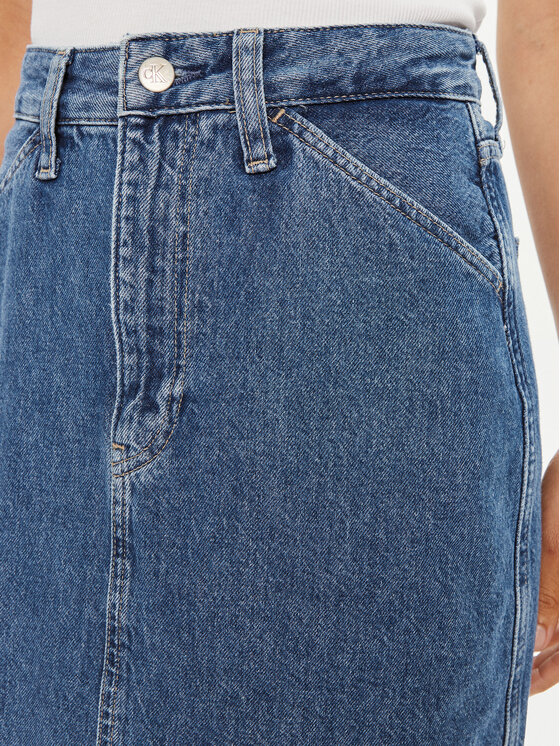 Calvin Klein Jeans Calvin Klein Jeans Fustă de blugi J20J223680 Albastru Regular Fit