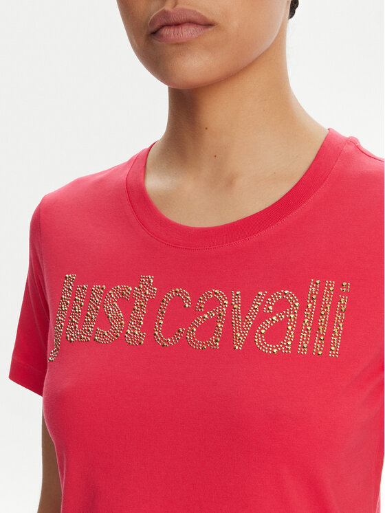 Just Cavalli Just Cavalli Hétköznapi ruha 78PAOE15 Rózsaszín Regular Fit