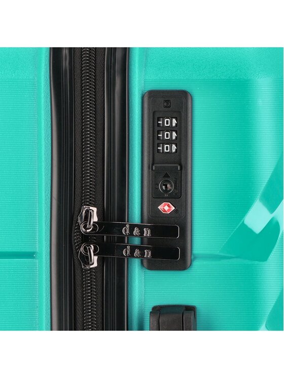 D&N D&N Komplet walizek 310024 Turkusowy