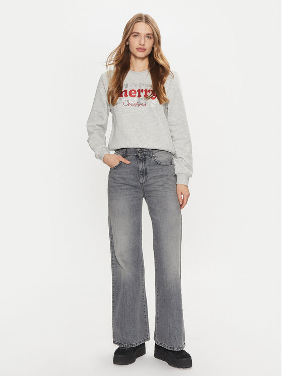 ONLY ONLY Суитшърт Nora 15331079 Сив Regular Fit