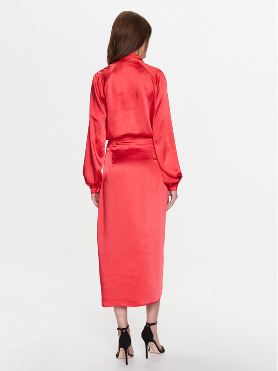 PINKO Pinko Sukienka koktajlowa 100295 Z345 Czerwony Regular Fit