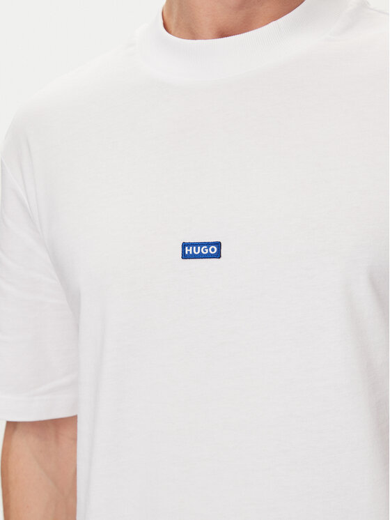 HUGO Hugo Tricou Nieros 50509991 Alb Regular Fit