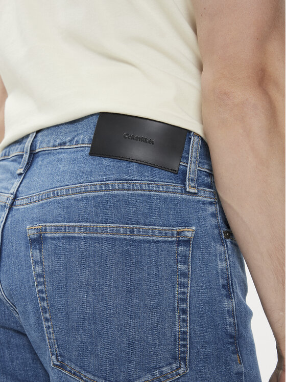 Calvin Klein Calvin Klein Szorty jeansowe K10K112941 Niebieski Slim Fit