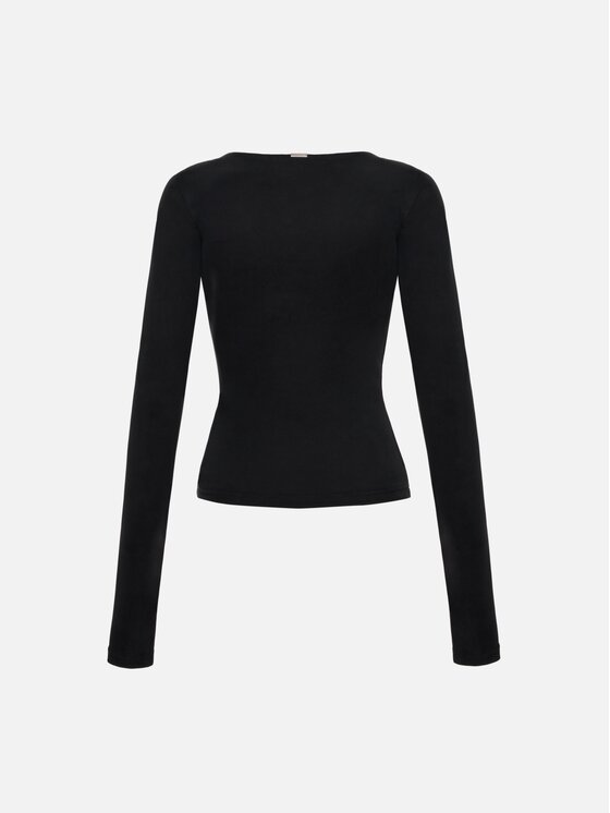 La Mania La Mania Longsleeve ESTHER Czarny Basic Fit