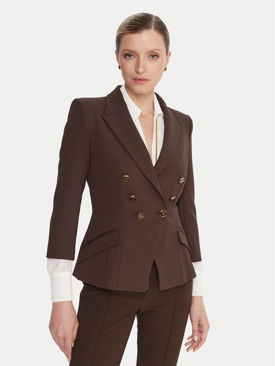 Elisabetta Franchi Elisabetta Franchi Zakó GI-174-56E2-V660 Barna Regular Fit