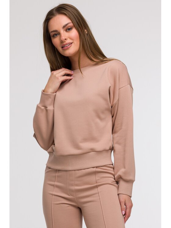 BeWear BeWear Bluza B293 Brązowy Comfortable Fit